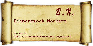Bienenstock Norbert névjegykártya